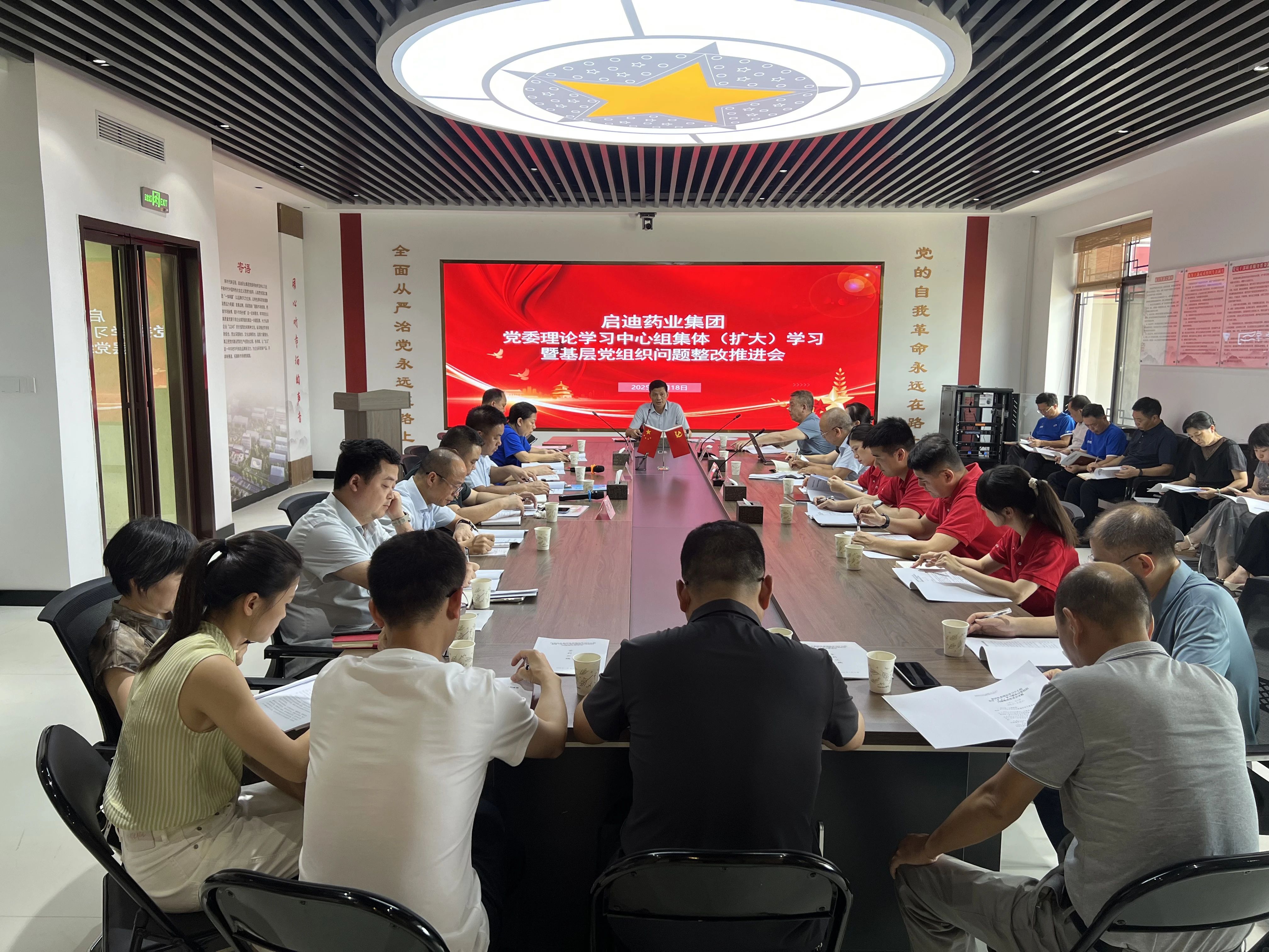 深学笃行强担当 聚力整改促发展 | 集团党委召开理论学习中心组集体（扩大）学习暨基层党组织问题整改推进会